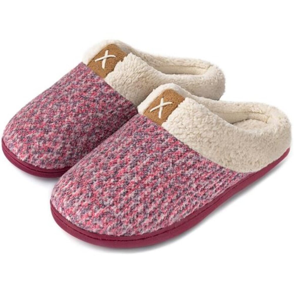 Women's Indoor Bedroom Slipper with Memory Foam, Pink